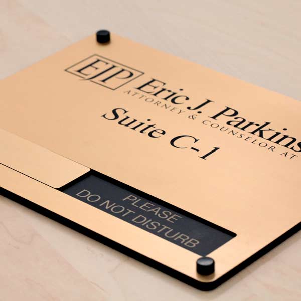 Custom Suite Room Signs & Sliding Message Signs
