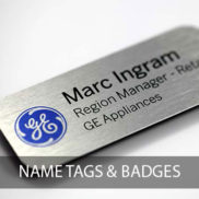 name tags and name badges